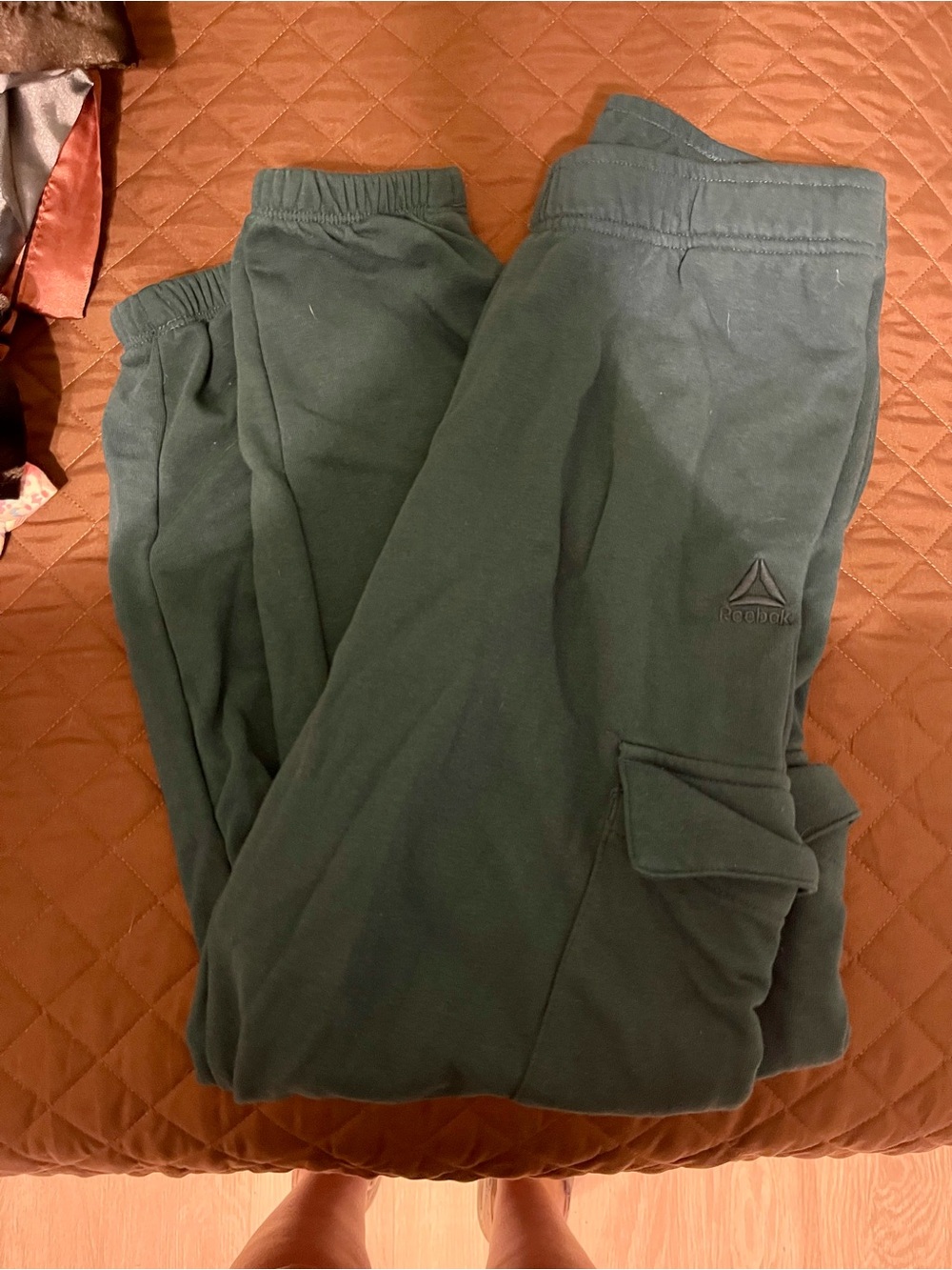 Reebok Dark Green Jogger Pants
